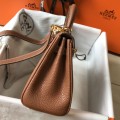「#4002」 Hermes golden brown Mini Kelly 20cm