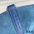 「#4344」 Hermes Deep Blue Silver Buckle Picotin Lock 18cm