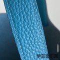 「#4346」 Hermes Izmir Blue Silver Buckle Picotin Lock 18cm