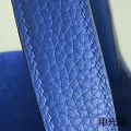 「#4350」 Hermès Electric Blue Silver Buckle Picotin Lock 18cm