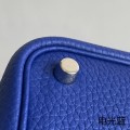 「#4350」 Hermès Electric Blue Silver Buckle Picotin Lock 18cm
