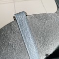「#4354」 Hermès Linen Blue Silver Buckle Picotin Lock 18cm