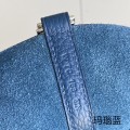 「#4355」 Hermes agate blue silver buckle Picotin Lock 18cm