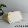 「#4356」 Hermès Milkshake White and Yellow Chicken Silver Buckle Picotin Lock 18cm