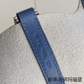 「#4359」 Hermès Pearl Grey and Agate Blue Silver Buckle Picotin Lock 18cm 「#4359」 Hermès Pearl Grey and Agate Blue Silver Buckle Picotin Lock 18cm