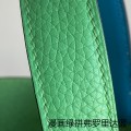 「#4361」 Hermès Comic Green and Florida Blue Silver Buckle Picotin Lock 18cm