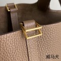 「#4374」 Hermes Weimaraner Gold Buckle Picotin Lock 18cm