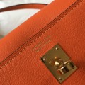 「#4046」 Hermès orange Kelly danse 22cm Hand sewing
