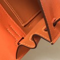 「#4046」 Hermès orange Kelly danse 22cm Hand sewing