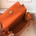 「#4046」 Hermès orange Kelly danse 22cm Hand sewing