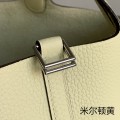 「#4382」Hermes Milton yellow silver buckle Picotin Lock 18cm