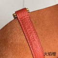 「#4395」 Hermès Flame Orange Gold Buckle Picotin Lock 18cm