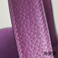 「#4398」 Hermès Anemone Purple Gold Buckle Picotin Lock 18cm