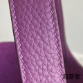 「#4399」 Hermès Anemone Purple Silver Buckle Picotin Lock 18cm 「#4399」 Hermès Anemone Purple Silver Buckle Picotin Lock 18cm