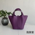 「#4399」 Hermès Anemone Purple Silver Buckle Picotin Lock 18cm 「#4399」 Hermès Anemone Purple Silver Buckle Picotin Lock 18cm