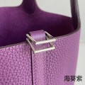 「#4399」 Hermès Anemone Purple Silver Buckle Picotin Lock 18cm 「#4399」 Hermès Anemone Purple Silver Buckle Picotin Lock 18cm