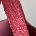 「#4406」 Hermès Pomegranate Red Gold Buckle Picotin Lock 18cm 「#4406」 Hermès Pomegranate Red Gold Buckle Picotin Lock 18cm