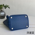 「#4413」 Hermès Deep Blue Gold Buckle Picotin Lock 18cm
