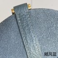 「#4414」 Hermès Hurricane Blue Gold Buckle Picotin Lock 18cm