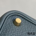 「#4414」 Hermès Hurricane Blue Gold Buckle Picotin Lock 18cm