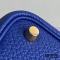 「#4419」 Hermès Electric Blue Gold Buckle Picotin Lock 18cm