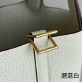 「#4427」 Hermès Mushroom Platinum Buckle Picotin Lock 18cm