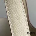 「#4429」 Hermès Cream Silver Buckle Picotin Lock 18cm