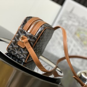 「#6029」Goyard - Black and brown - 8013 - 13 cm x 6.5 cm x 22 cm 