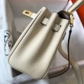 「#4004」 Hermes Milkshake White Mini Kelly 20cm