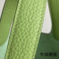 「#4456」 Hermes Avocado Green Silver Buckle Picotin Lock 18cm
