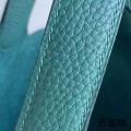 「#4457」 Hermès Peacock Green Gold Buckle Picotin Lock 18cm