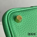 「#4459」 Hermes Cartoon Green Gold Buckle 18cmPicotin Lock 18cm