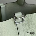 「#4460」 Hermes Bubble Green Silver Buckle 18cmPicotin Lock 18cm