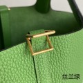 「#4462」 Hermès Yucca Green Gold Buckle 18cm Picotin Lock 18cm