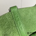 「#4463」 Hermes Yucca Green Silver Buckle 18cmPicotin Lock 18cm