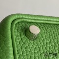 「#4463」 Hermes Yucca Green Silver Buckle 18cmPicotin Lock 18cm