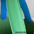 「#4466」 Hermès Comic Green and Florida Blue Gold Buckle 18cm Picotin Lock 18cm