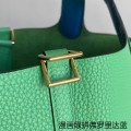 「#4466」 Hermès Comic Green and Florida Blue Gold Buckle 18cm Picotin Lock 18cm
