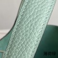 「#4469」 Hermes mint green silver buckle 18cm Picotin Lock 18cm