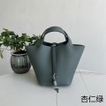 「#4471」 Hermes Almond Green Silver Buckle 18cm Picotin Lock 18cm 「#4471」 Hermes Almond Green Silver Buckle 18cm Picotin Lock 18cm