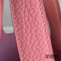 「#4473」 Hermes Milkshake Pink Silver Buckle 18cm Picotin Lock 18cm