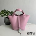 「#4476」 Hermes Sakura Pink Silver Buckle 18cm Picotin Lock 18cm