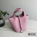 「#4476」 Hermes Sakura Pink Silver Buckle 18cm Picotin Lock 18cm