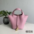 「#4477」 Hermes Sakura Pink Gold Buckle 18cm Picotin Lock 18cm
