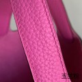 「#4483」 Hermes Magnolia Pink Silver Buckle 18cm Picotin Lock 18cm