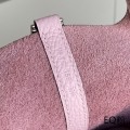 「#4485」 Hermès EQ Pink Silver Buckle 18cm Picotin Lock 18cm