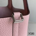 「#4488」 Hermes 3Q Pink Silver Buckle 18cm Picotin Lock 18cm 「#4488」 Hermes 3Q Pink Silver Buckle 18cm Picotin Lock 18cm