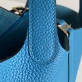「#4489」 Hermès Tanzania Blue Gold Buckle 18cm Picotin Lock 18cm 「#4489」 Hermès Tanzania Blue Gold Buckle 18cm Picotin Lock 18cm