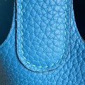 「#4490」 Hermes Tanzania Blue Silver Buckle 18cm Picotin Lock 18cm 「#4490」 Hermes Tanzania Blue Silver Buckle 18cm Picotin Lock 18cm