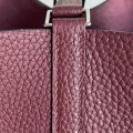 「#4493」 Hermes Burgundy Silver Buckle 18cm Picotin Lock 18cm